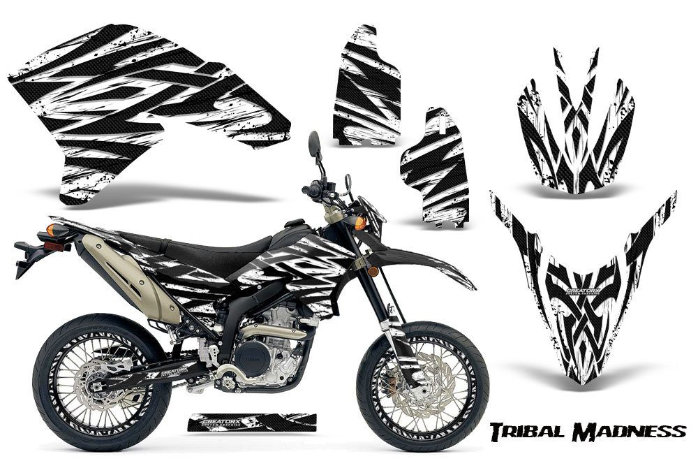 Yamaha WR250X R Graphics Kit Tribal Madness White NP Rims